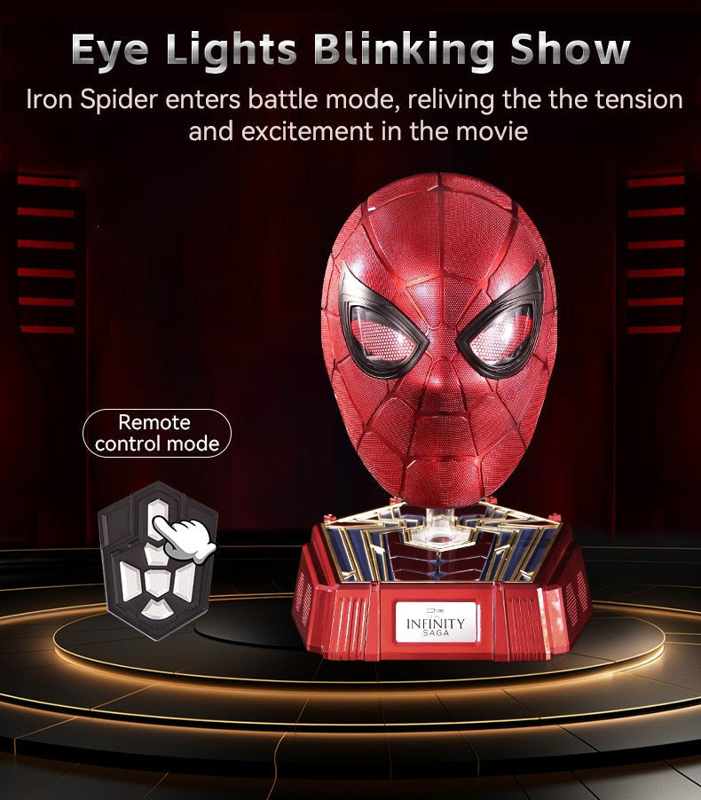 iron spiderman helmet